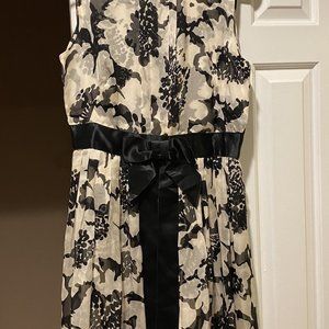 Milly Silk Black and White Dress Size 8